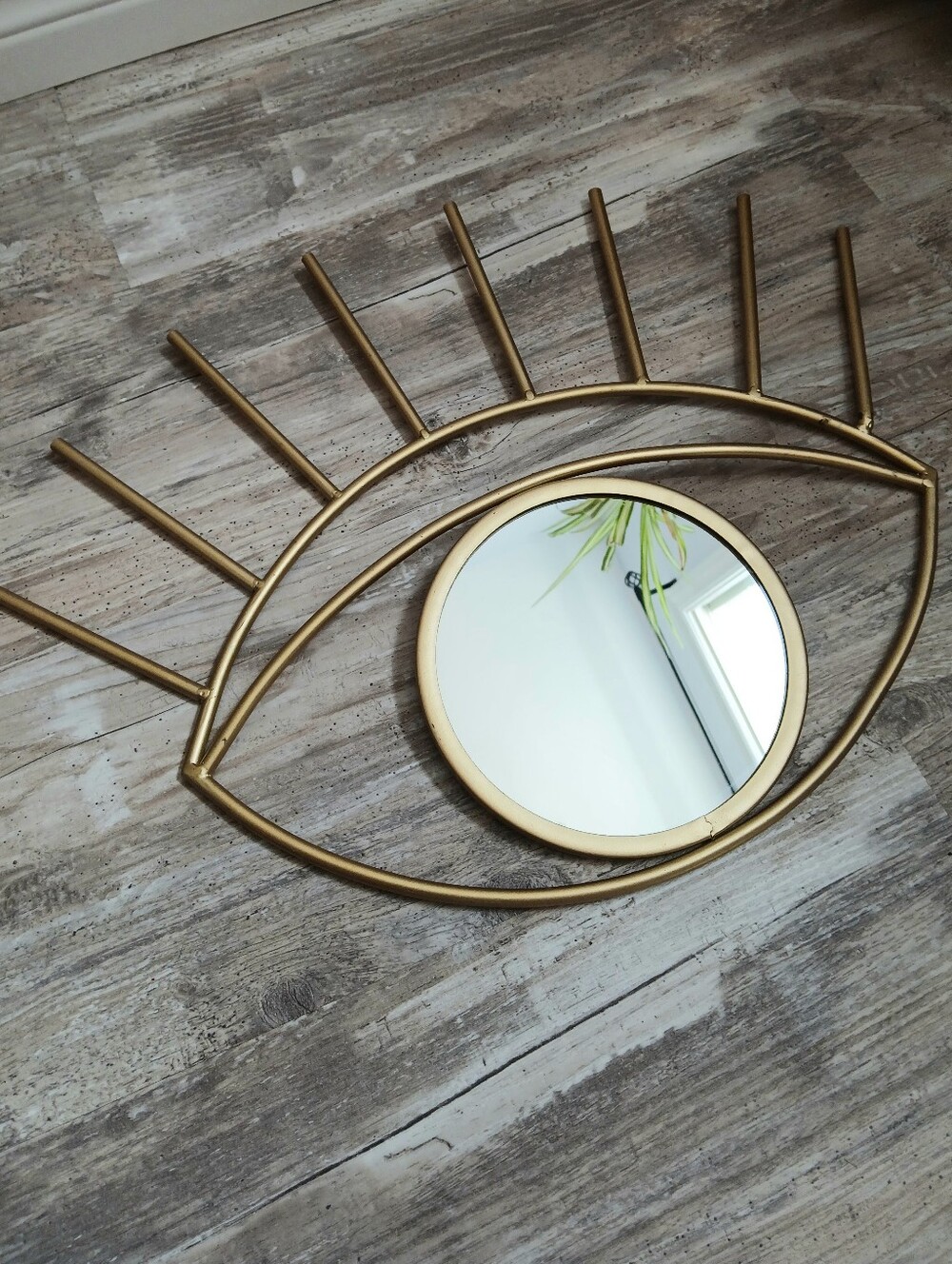 Boho Gold Eyelash Eye Mirror - Witchy Celestial Wall Art - Home Decor